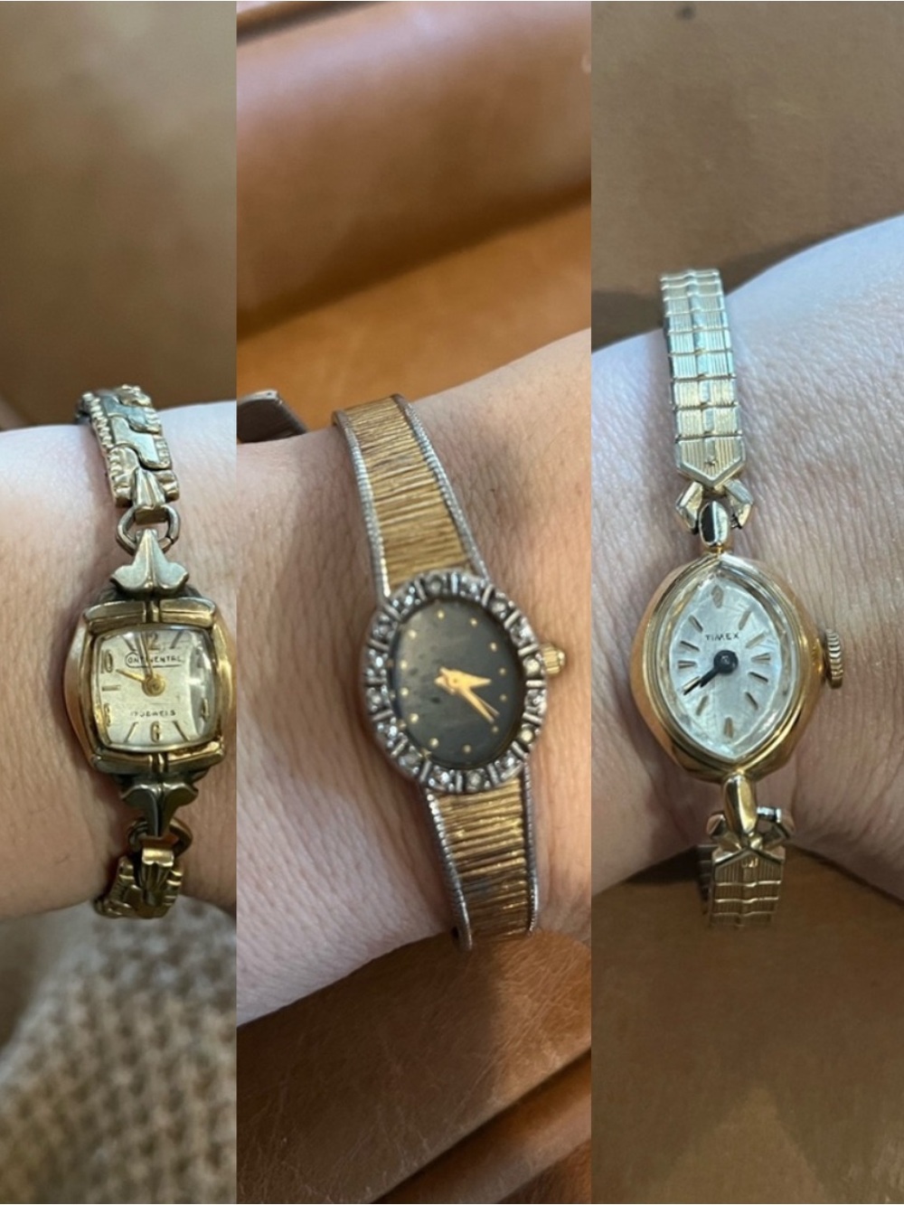 Vintage Gold-Tone Women's Watches - Bundle of 3